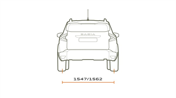 Dimensions - modularité - Dacia Duster 