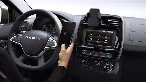 Nouvelle Dacia Spring  Chargeur smartphone à induction