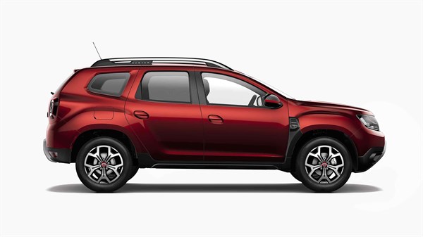 Dacia Duster série limitée Techroad Rouge Fusion - Vue latérale du véhicule 