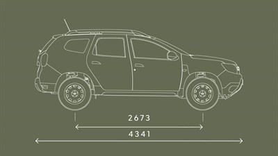 Nouveau Duster dimensions profil