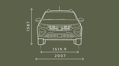 Sandero Stepway dimensions face avant